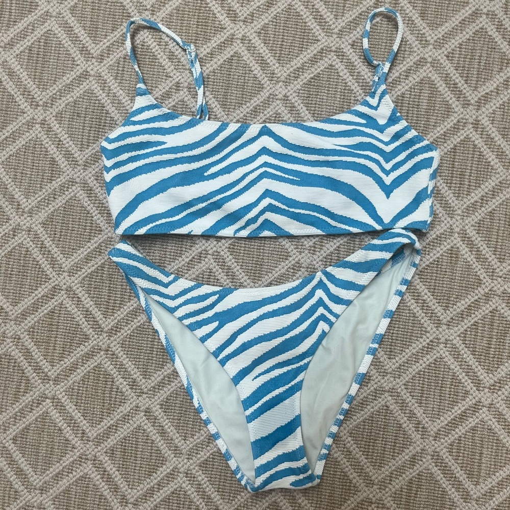 Triangl Bikini Set: Mica- Zebra Splash